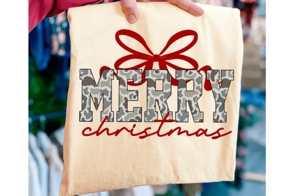 Camo Merry Christmas PNG: Bow Illustrations Review