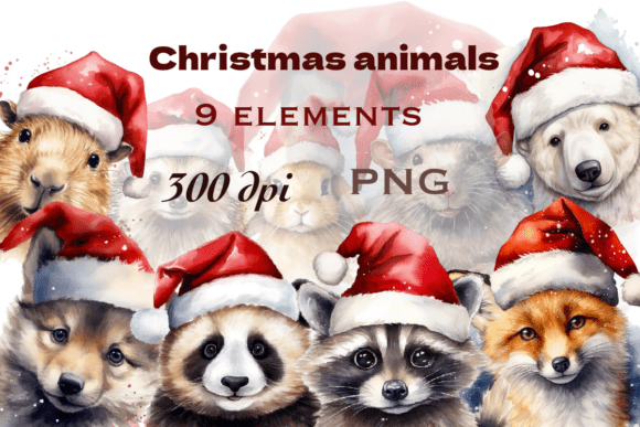 Christmas Animal Portraits: Crafting Illustrations