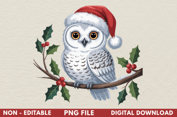 Christmas Beautiful Flower Owl Clipart: A Publisher’s Review of Illustrations