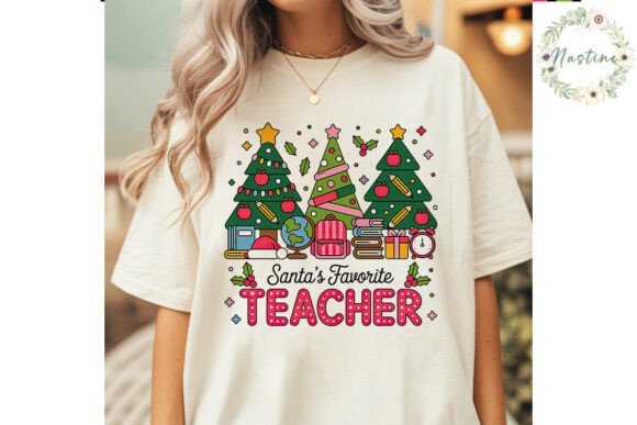 Christmas Teacher Design: Festive Illustrations