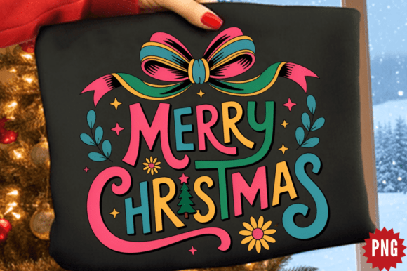 Coquette Bow Merry Christmas PNG Design Review