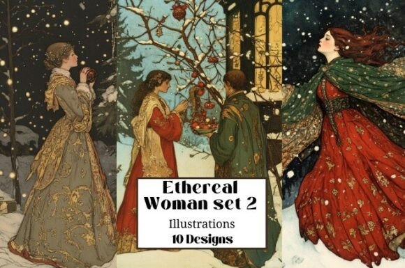Ethereal Christmas Fairy Tale Set2 Illus: A Designer’s Review