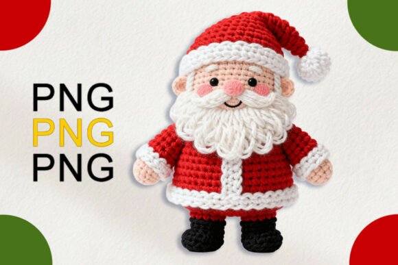 Faux Yarn Santa PNG: Illustrations Review