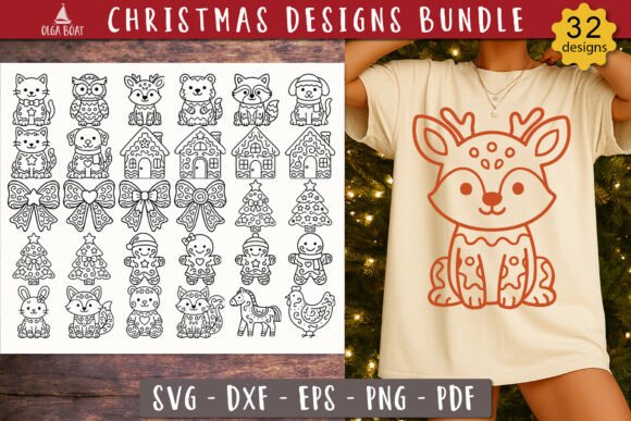 Gingerbread Christmas Animal SVG Bundle Review