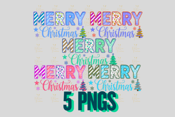 Merry Christmas Pastel Winter PNG: Soft Illustrations
