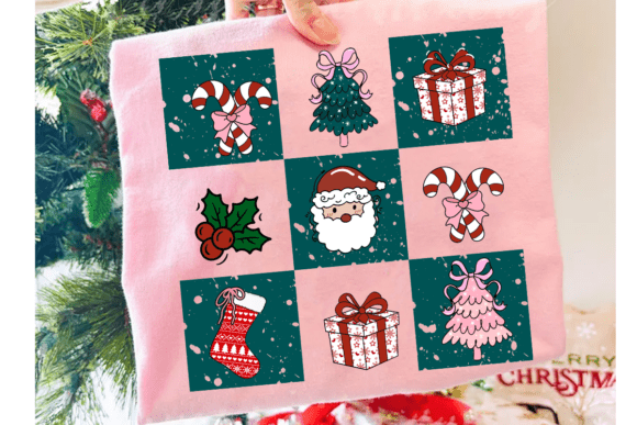 Retro Christmas Doodle PNG for Illustrations
