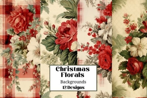 Review: 12 Holiday Christmas Floral Illustrations