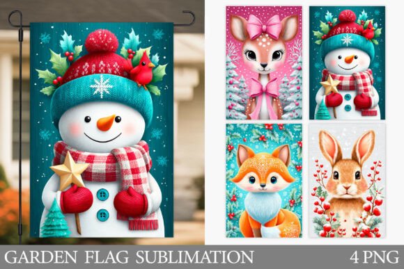 Review: Christmas Garden Flag Sublimation Illustrations