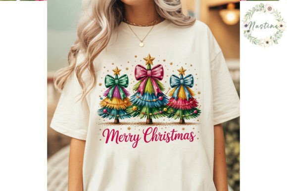 Review: Colorful Christmas Trees PNG Clipart for Illustrations