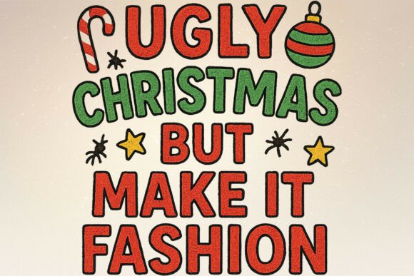 Review: Knitted Ugly Christmas Fashion PNG Illustrations