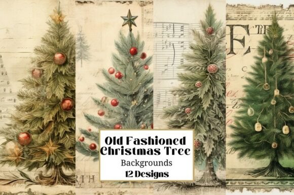Review: Old Fashioned Christmas Tree Illustratio