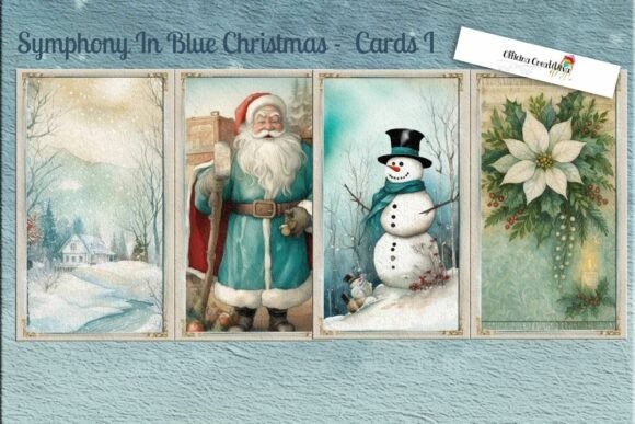 Symphony in Blue Christmas Illustrations Review